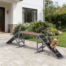 Dog agility equipment ramp, dog track, gray Dog agility equipment ramp, dog track, gray
